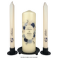 Blue Floral Wedding Unity Candle Set