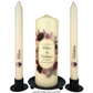 Burgundy Floral Wedding Unity Candle Set