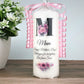 Personalised Mother’s Day Candle Gift - Pink Floral Initial Candle