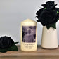 Personalised Memorial Photo Candle, 8x15cm