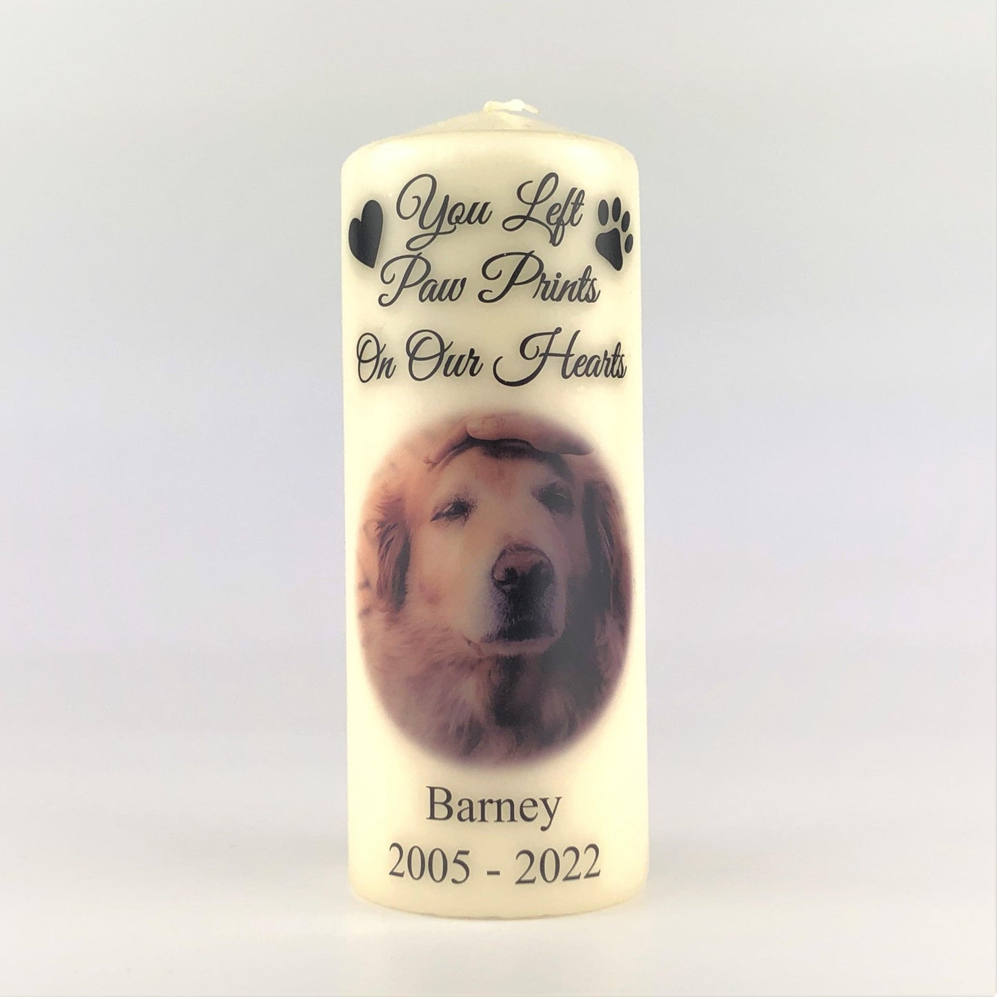 Personalised Pet Memorial Photo Candle