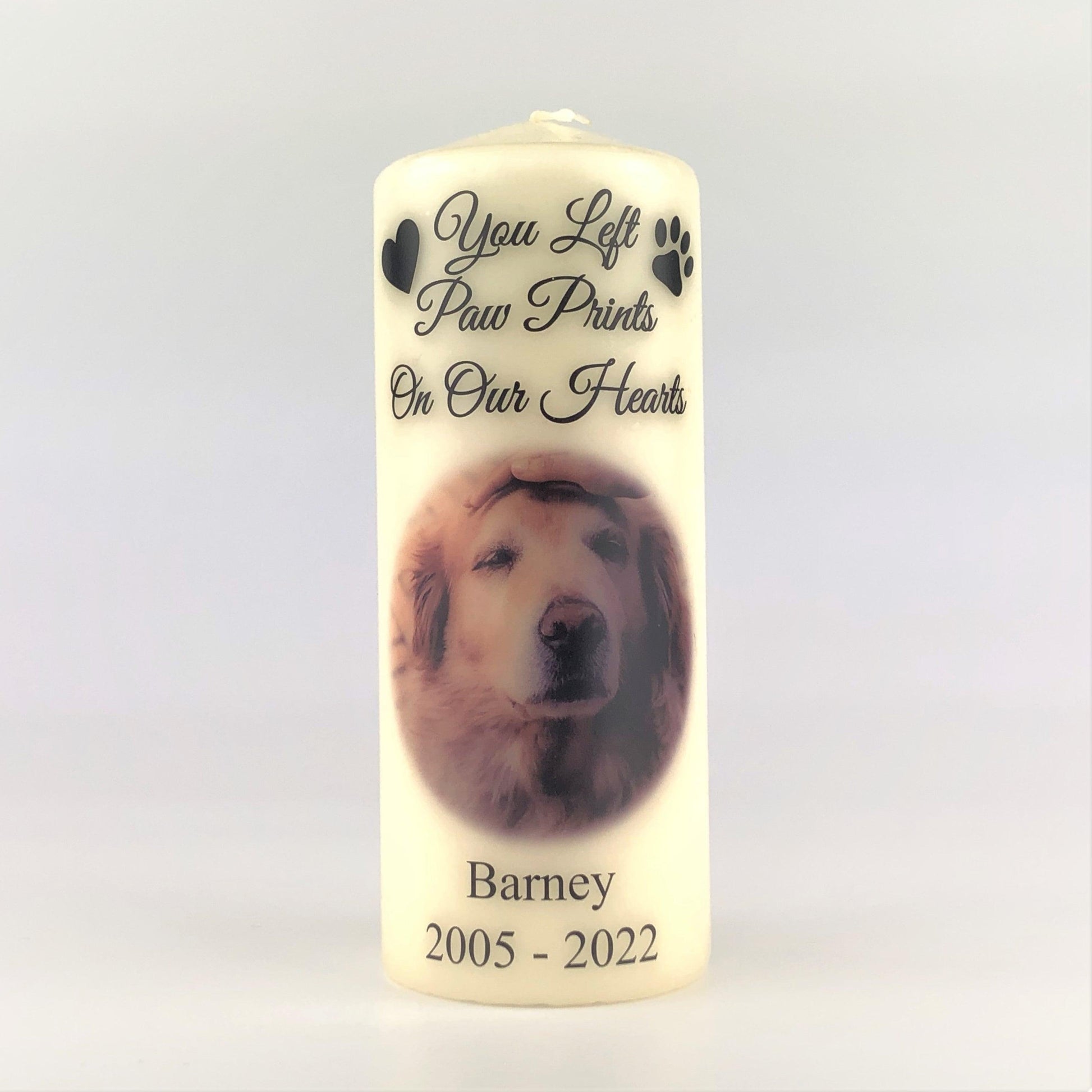 Personalised Pet Memorial Photo Candle