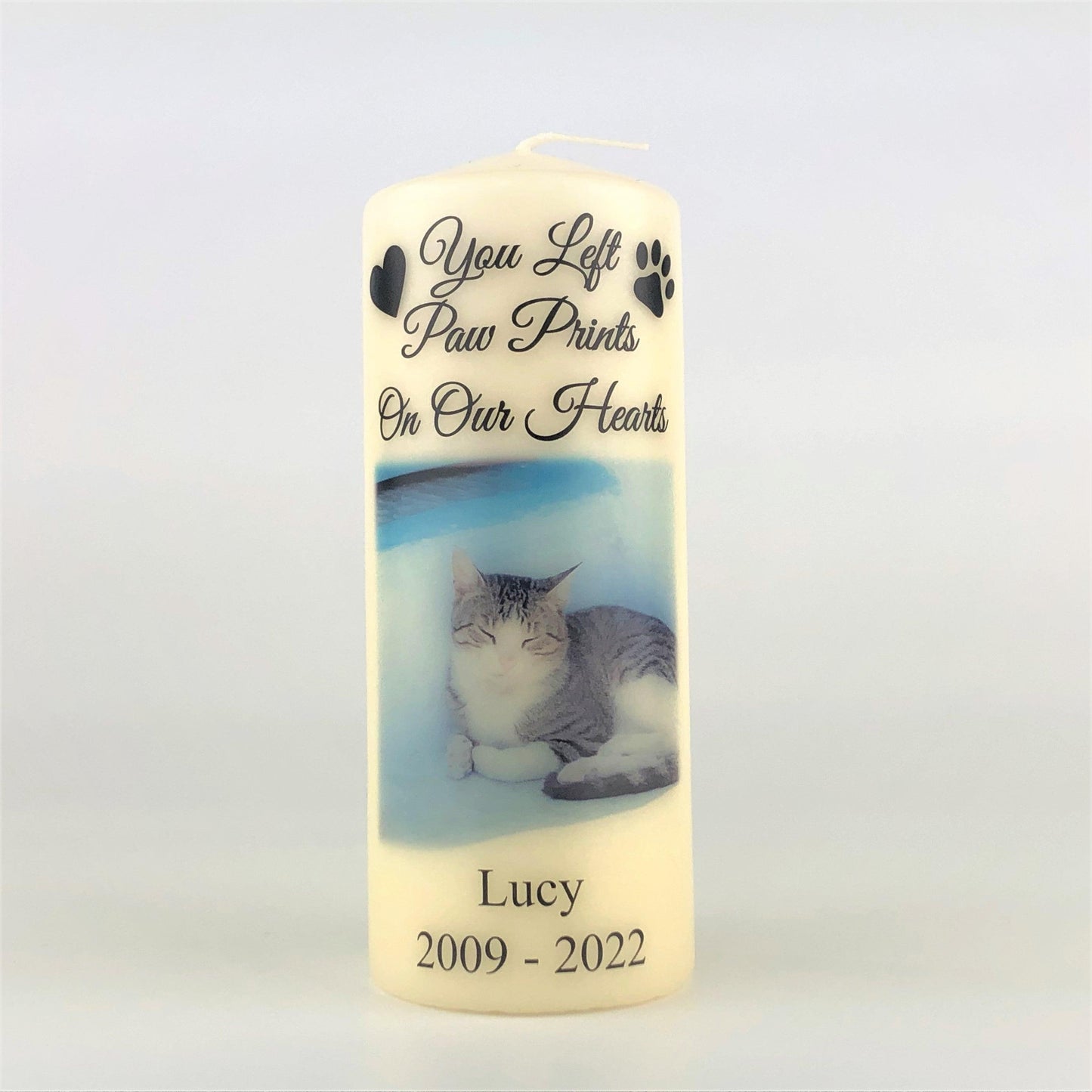 Personalised Pet Memorial Photo Candle