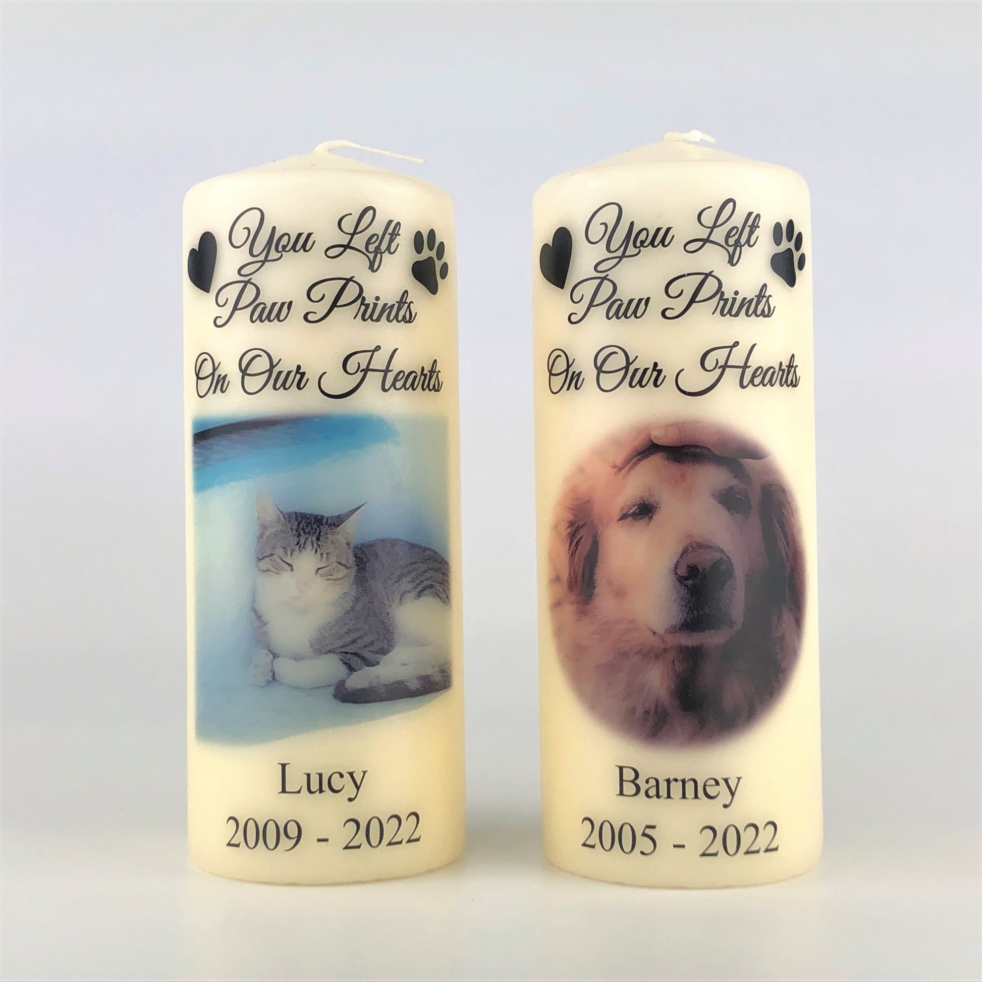 Personalised Pet Memorial Photo Candle