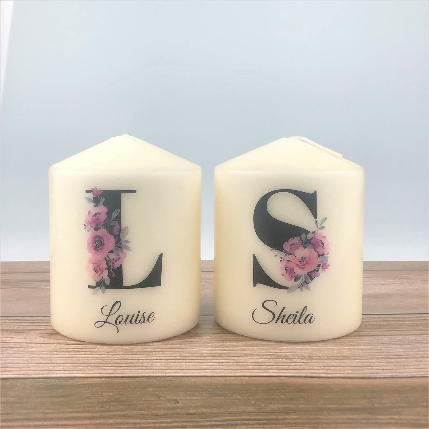 Personalised Initial & Name Candle, 8x10cm